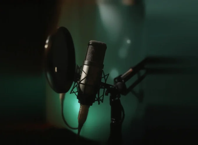 Studio Microphone Close-Up